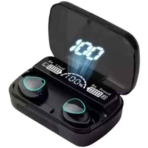 M10 Wireless Earbuds – Bluetooth 5.1 with Power Bank Display